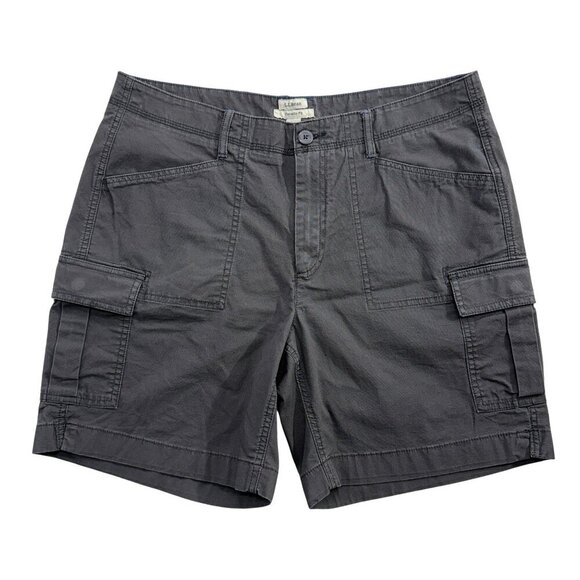 L.L.Bean Pants - LL Bean Womens 14 Favorite Fit Cargo Shorts Gray Hiking Outdoors Gorpcore Preppy